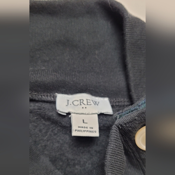 J. Crew Wide Button-collar Pullover Sweatshirt - Picture 4 of 5